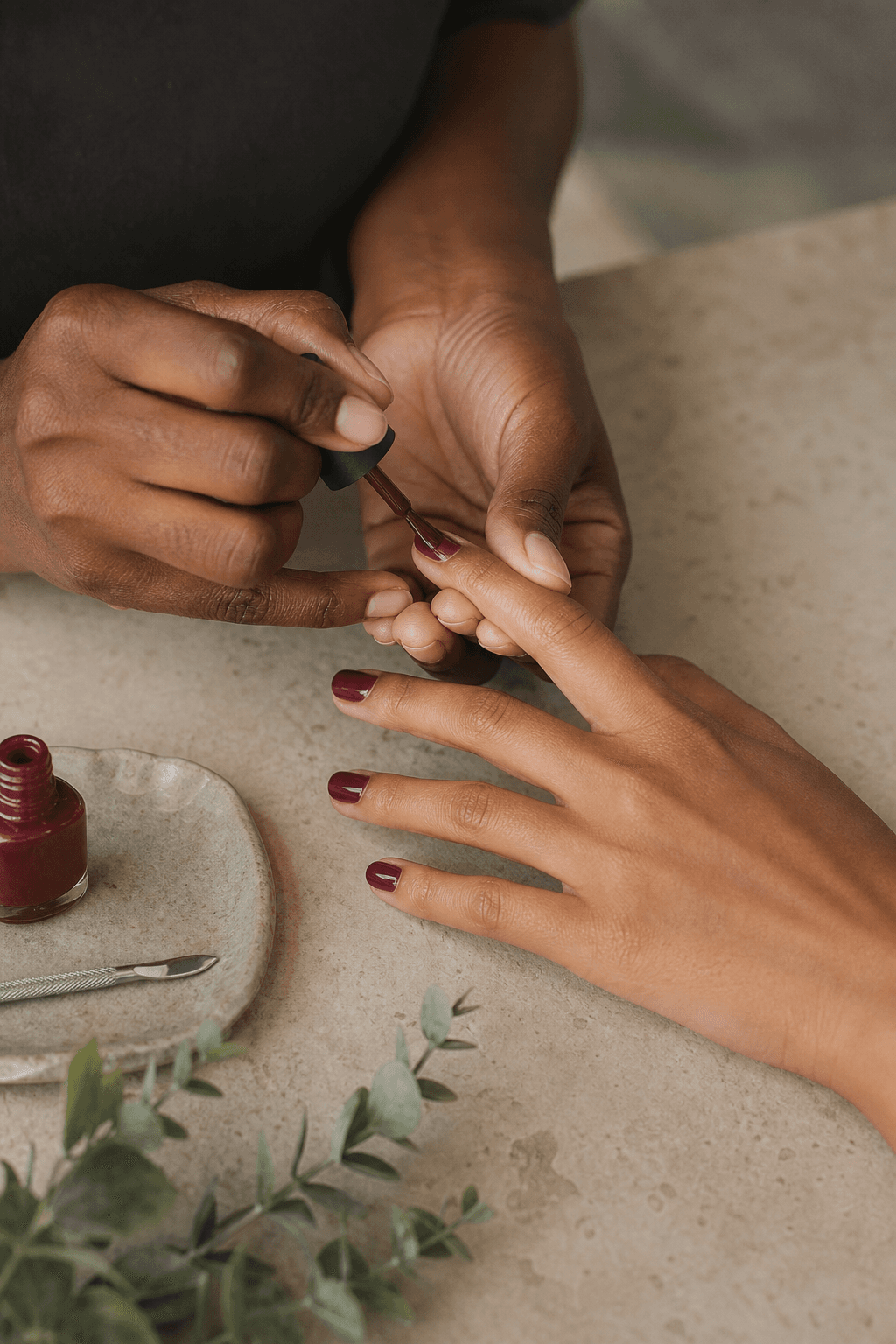 A saved manicure look